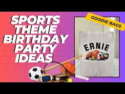 Easy Personalized DIY Sports Theme Birthday Goodie Bag!!!  | #cricut