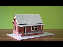 Make a cute little house using mini bricks | step by step tutorial | DIY craft