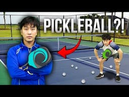 Pro Badminton Player tries Pickleball