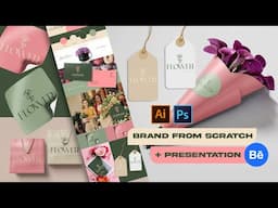 DESIGNING OF A FLOWER STORE BRAND FROM SCRATCH + PRESENTATION ON BEHANCE