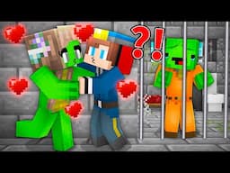 POLICE JJ Cheating To His Girlfriend with Mikey's Wife in PRISON in Minecraft ! - Maizen