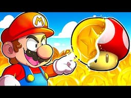 Super Mario, mas tudo o que ele toca VIRA MOEDA! (ANIMAÇÃO)