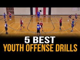 5 Best Drills For Youth Basketball Offense | Small Sided Games To Teach Offensive Concepts Ages 9-14