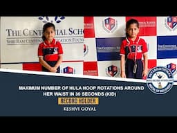 MAXIMUM NUMBER OF HULA HOOP ROTATIONS AROUND HER WAIST IN 30 SECONDS (KID)