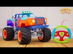 🔴 LIVE Wheels On The Monster Truck | Nursery Rhymes for Kids | Happy Tots