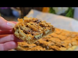 The Easiest Pecan Bars Recipe + what I cooked this week