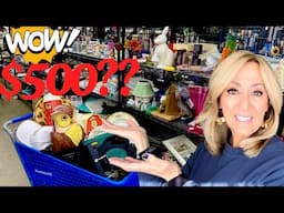 I BEAT THE CROWD & just kept putting MORE & MORE in my GOODWILL CART!