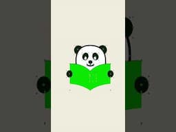 Panda book - logo animation project in after effects, behind the scenes.