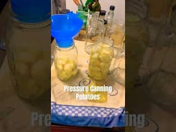 I show you how to pressure can potatoes if you’re short on cold shortage.#homesteadlife #canning