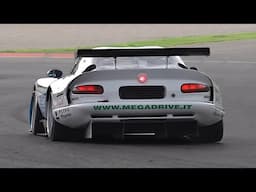 The Chrysler/Dodge Viper GTS-R GT1 iconic V10 engine sound | OnBoard, Start Up & raw sound clips!