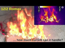 Overcurrent Test of a bundle of 12/2 Romex Cable