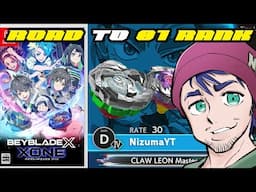 BEYBLADE X XONE RANKED ROAD TO 1ST WITH LEONCLAW 2