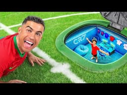 I Built 5 SECRET Rooms For Ronaldo!