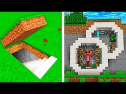 Como Construir Base Secreta Moderna en LA MONTAÑA en Minecraft!