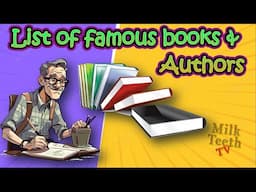 List of 15 Famous Books & Authors | Learn with Fun