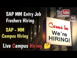 SAP off campus placement | SAP fresher jobs | jobs in 2024 for freshers | campus placement | SAP job