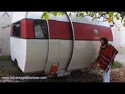 Expandable Teardrop Camper Trailer Caravan Triples its Size. The Beauer