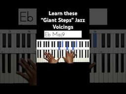 Quick and easy lesson on these jazz voicings from “Giant Steps” #jazz #piano #pianotutorial