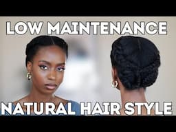 LOW MAINTENANCE PROTECTIVE HAIRSTYLE FOR NATURAL HAIR 4C FOR BLACK WOMEN