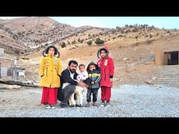 Kind hands at work;  Eng. Babazadeh accompanied children to build a small house