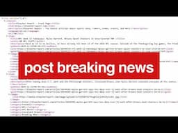 How to build a BREAKING NEWS BOT for Twitter (X) or LinkedIn