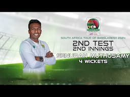 Muthusamy's 4 Wickets Against Bangladesh |2nd Test|2nd Innings|South Africa tour of Bangladesh 2024