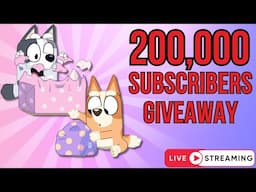 200,000 Subscriber Celebration and BLUEY GIVEAWAY Livestream