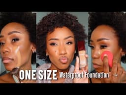 One Size Turn Up the Base Full Beat Waterproof Liquid Foundation Medium Dark 60G