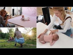 Week 4 - Behind the Scenes CAKE SMASH newborn and OUTDOOR FAMILY photoshoot - LIFE of a PHOTOGRAPHER