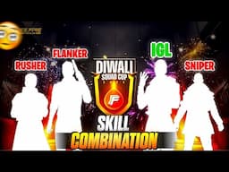 BEST SKILL COMBINATION FOR ( DIWALI SQUAD CUP ) // E-SPORT PLAYER USE THIS CHARACTER COMBINATION