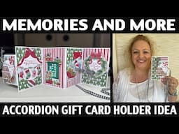 Stamping Jill - Memories & More Accordion Double Gift Card Holder Idea