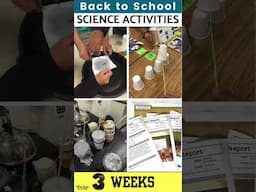 6 Back to School Science Activities for Middle & High School! First weeks of school