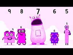 Numberblocks Learning Academy #122 - Numberblocks 5 6 8 9 - Numberblocks Magic Run - Numberblocks