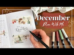 PLAN WITH ME!🎀| December Bullet Journal Set Up | Cozy Holiday Theme!