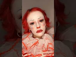 Cute sad clown makeup 🤡 #makeup #halloween #clown #halloweenmakeup