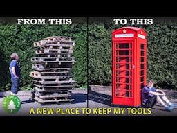 I Built a Phone Box out of Pallets and Turned it Into a Tool Cupboard.