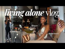 LIVING ALONE VLOG | locking in aka lots of gym + time w/ the girls, shopping + dinner