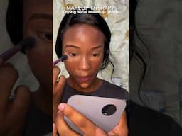 Testing Viral Tiktok Makeup Hack #tiktokmakeup #makeuptutorial #makeuphacks #makeuptransformation