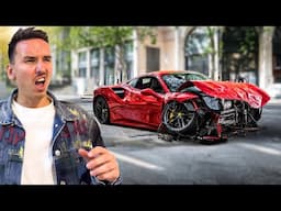 I CRASHED MY FERRARI!!!