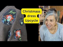 Upcycling my Christmas dress and sewing something beautiful for winter