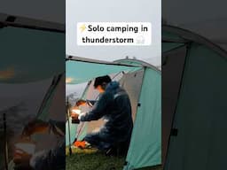 caught in a thunderstorm - solo camping #thunderstorm #solocampinginheavyrain