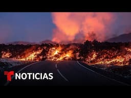 EN VIVO:  Imágenes del volcán en erupción en Islandia