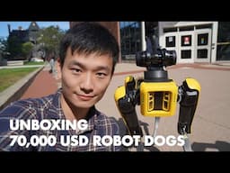 Walking Spot around the campus | Unboxing two 75,000 USD robot dogs from Boston Dynamic