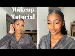 No makeup makeup look | Soft glam glossy look | LERATO SIMELANE | Beginners makeup look