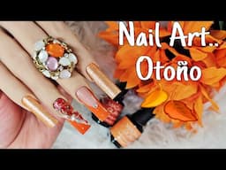 REGRESE! UÑAS NARANJA 🤎 PARA OTOÑO 🍂