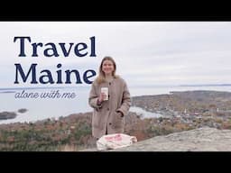 SOLO MAINE VLOG | explore Camden and Rockport Maine alone with me (I AM EMO I LOVE IT HERE)