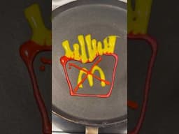 French Fries 🍟 Pancake Art!!