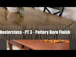 TABLE MAKEOVER Glaze over paint effect 🖤 MASTERCLASS- POTTERY BARN finish (pt 3)