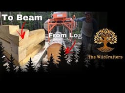 Buildig a Dovetail log cabin | One Man Milling the Beams