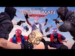 SPIDER-MAN Bros Fighting BAD GUY and Escape from POLICE! Parkour POV by LATOTEM